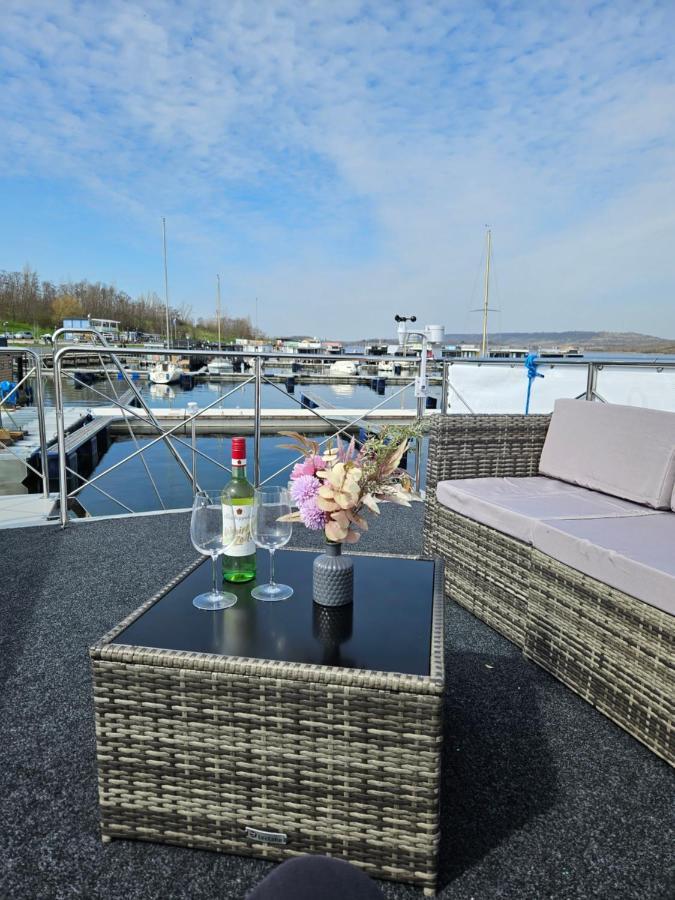 Mobiles Hausboot El'Milia Hotell Braunsbedra Exteriör bild